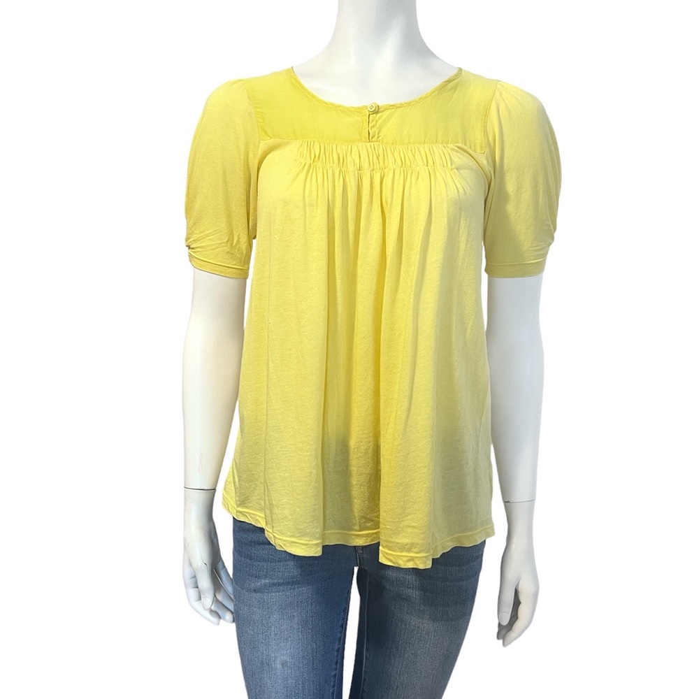 SPLENDID Silk Cotton Yellow Blouse
